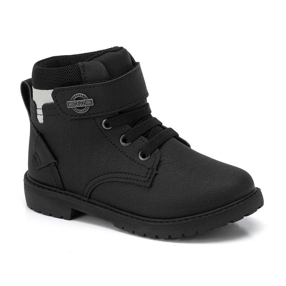 Klin Coturno Masculino Infantil Preto Infantil Masculina Bota Klin