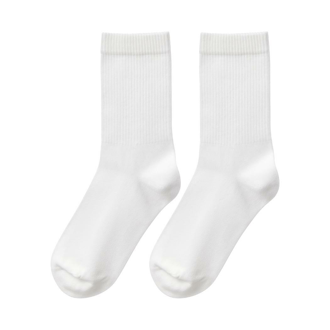 Comprar Meias Femininas Brancas de Cano Médio 18cm (2 Pares, Modelo C ...