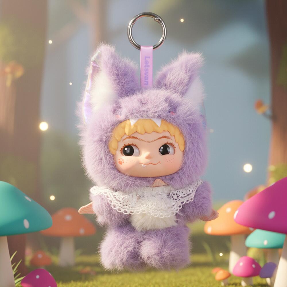 置物 waiwai Comprar Blind Box Pingente de Pelúcia WAKUKU - Coleção Fox & Bunny