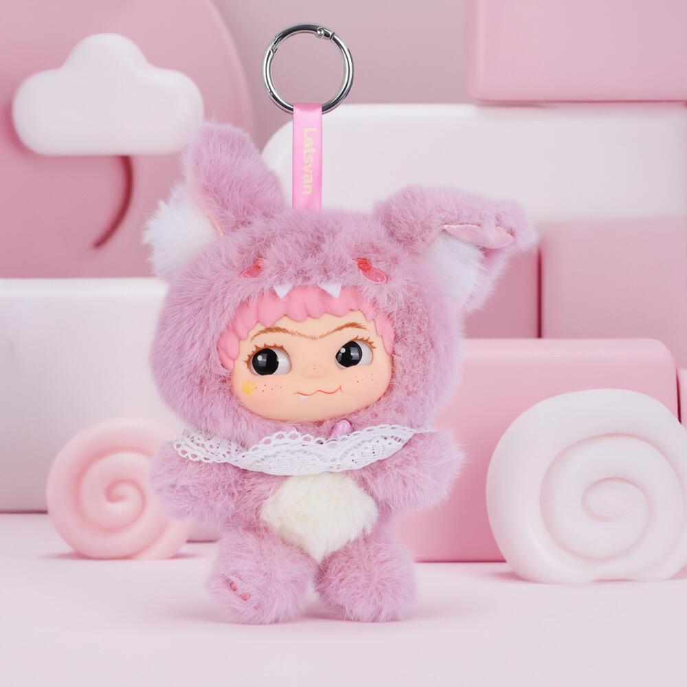 置物 waiwai Comprar Blind Box Pingente de Pelúcia WAKUKU - Coleção Fox & Bunny