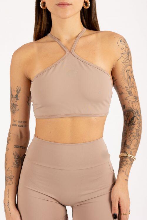 Comprar Top Cruzado Bege