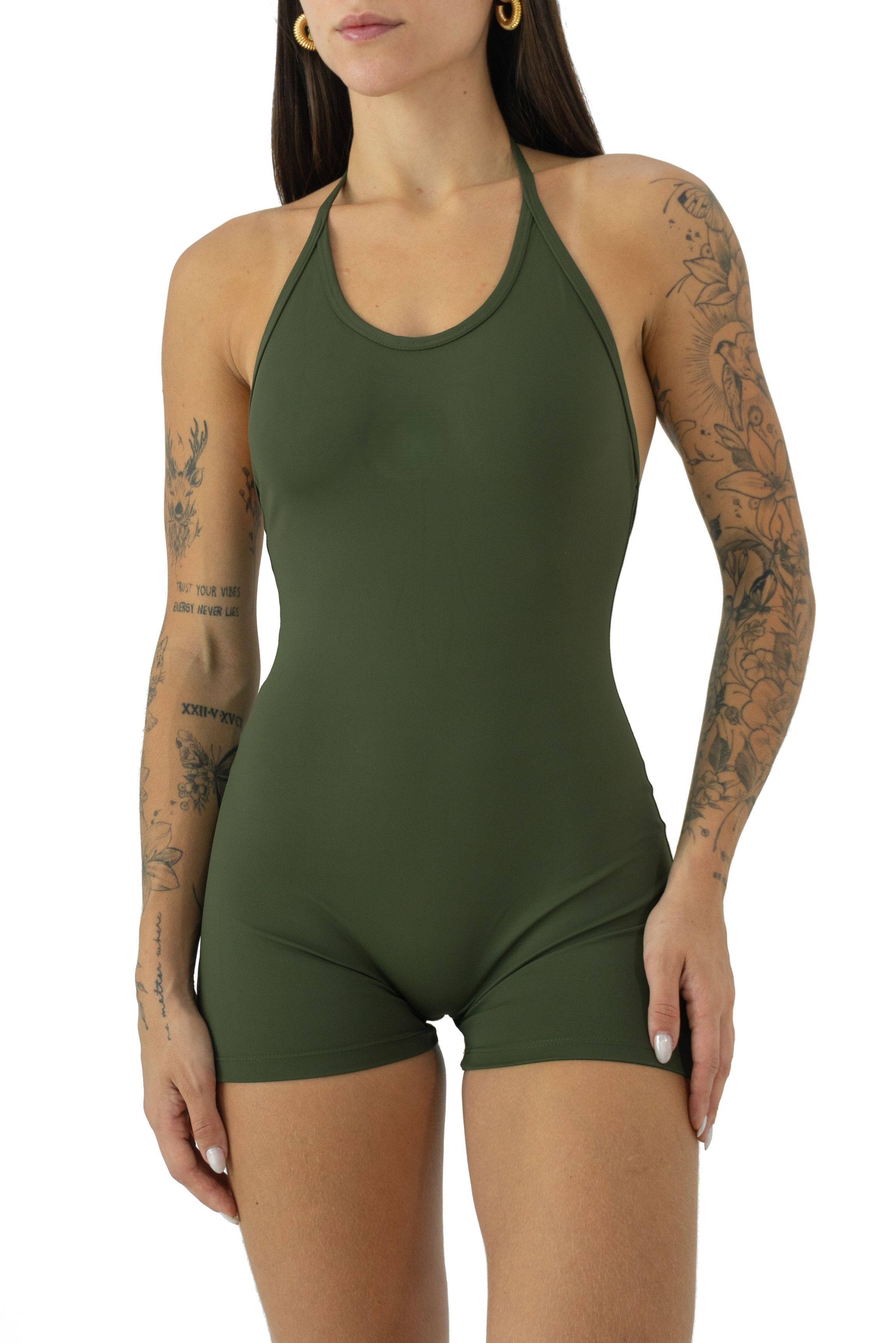 Macaquinho Move Frente Unica Verde Militar - foto 1