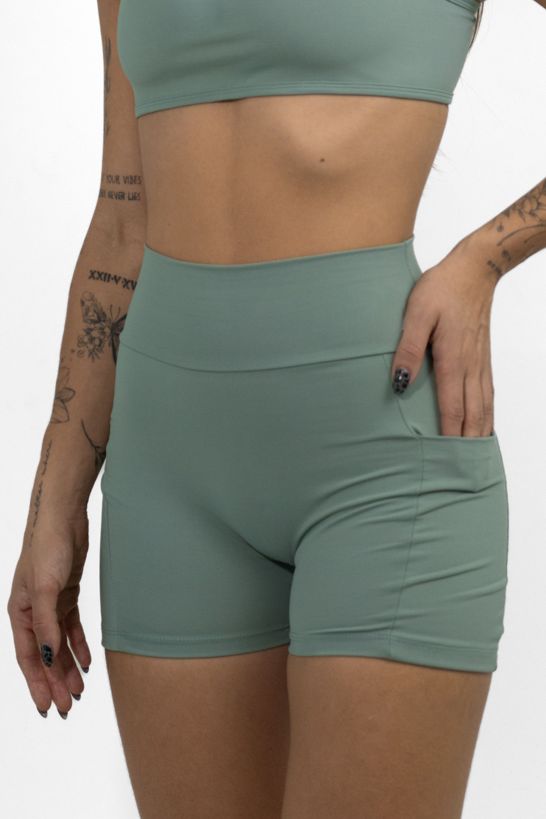 Short Speed c/ Bolso Verde Herb - foto 1