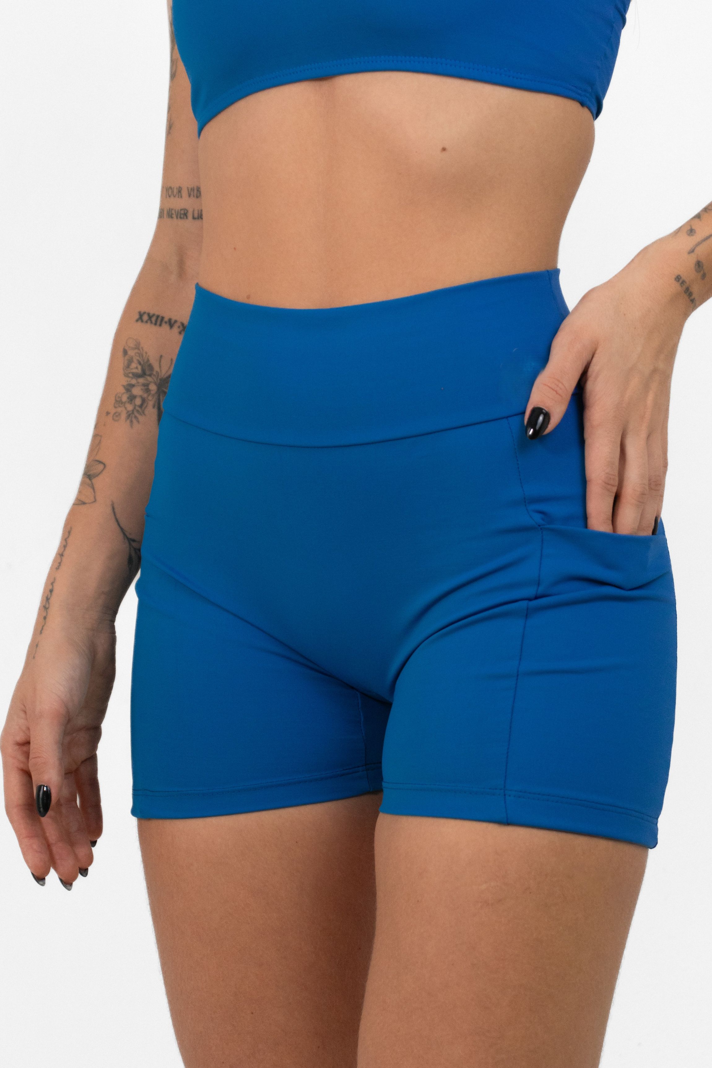 Short Speed c/ Bolso Azul Marine - foto 3