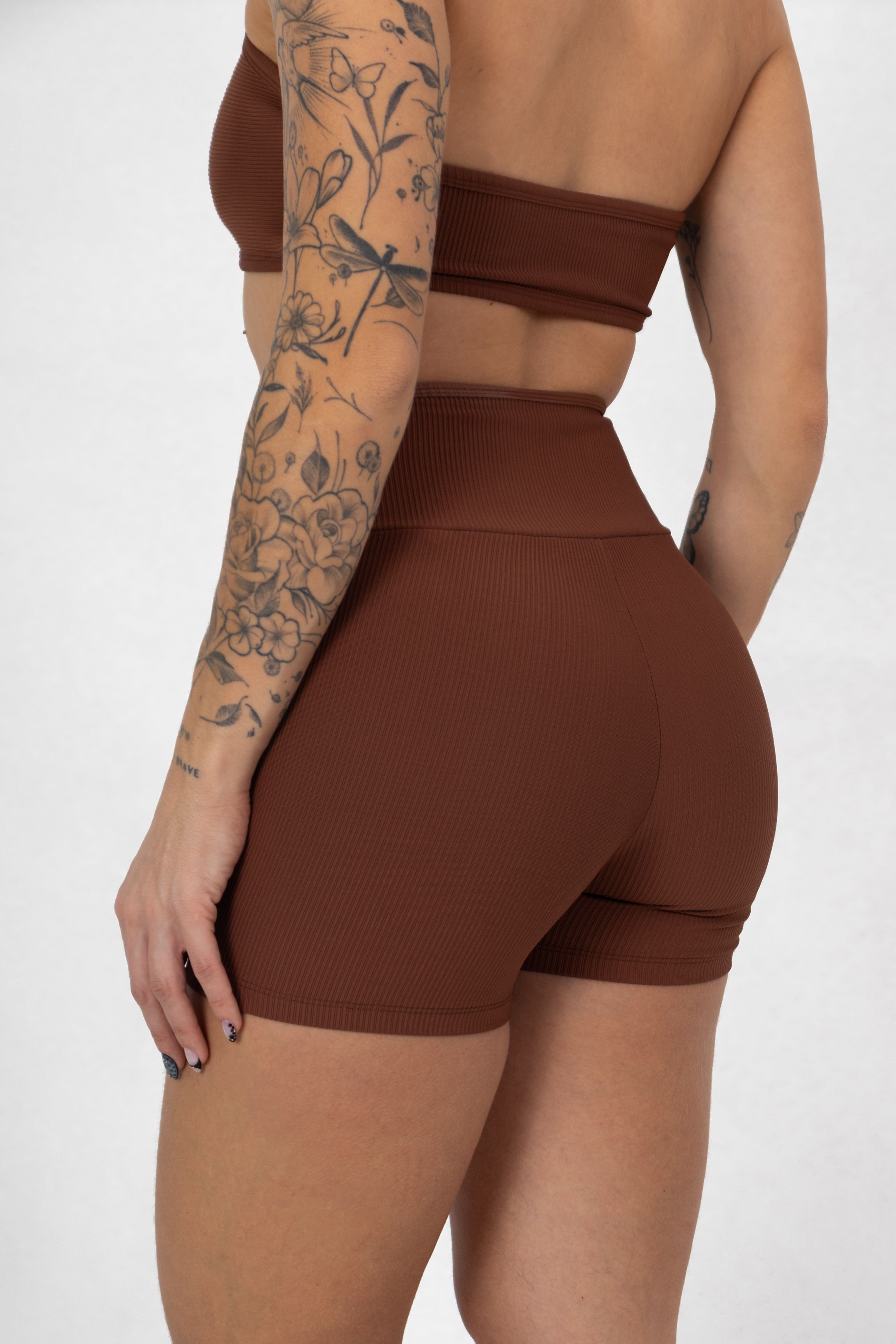 Short Adapt Canelado Coffee - foto 2