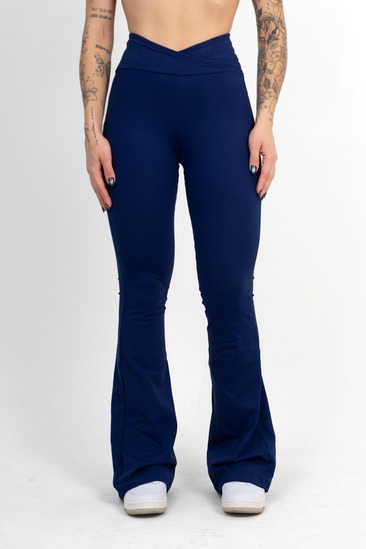 Legging Flare Azul Marinho - foto 1