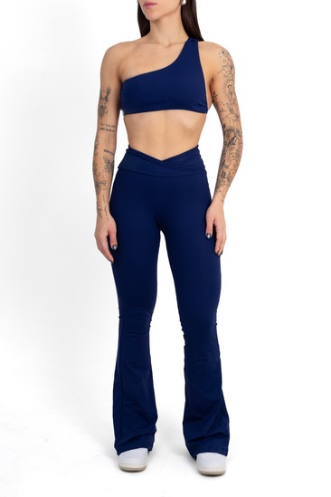 Legging Flare Azul Marinho - foto 4