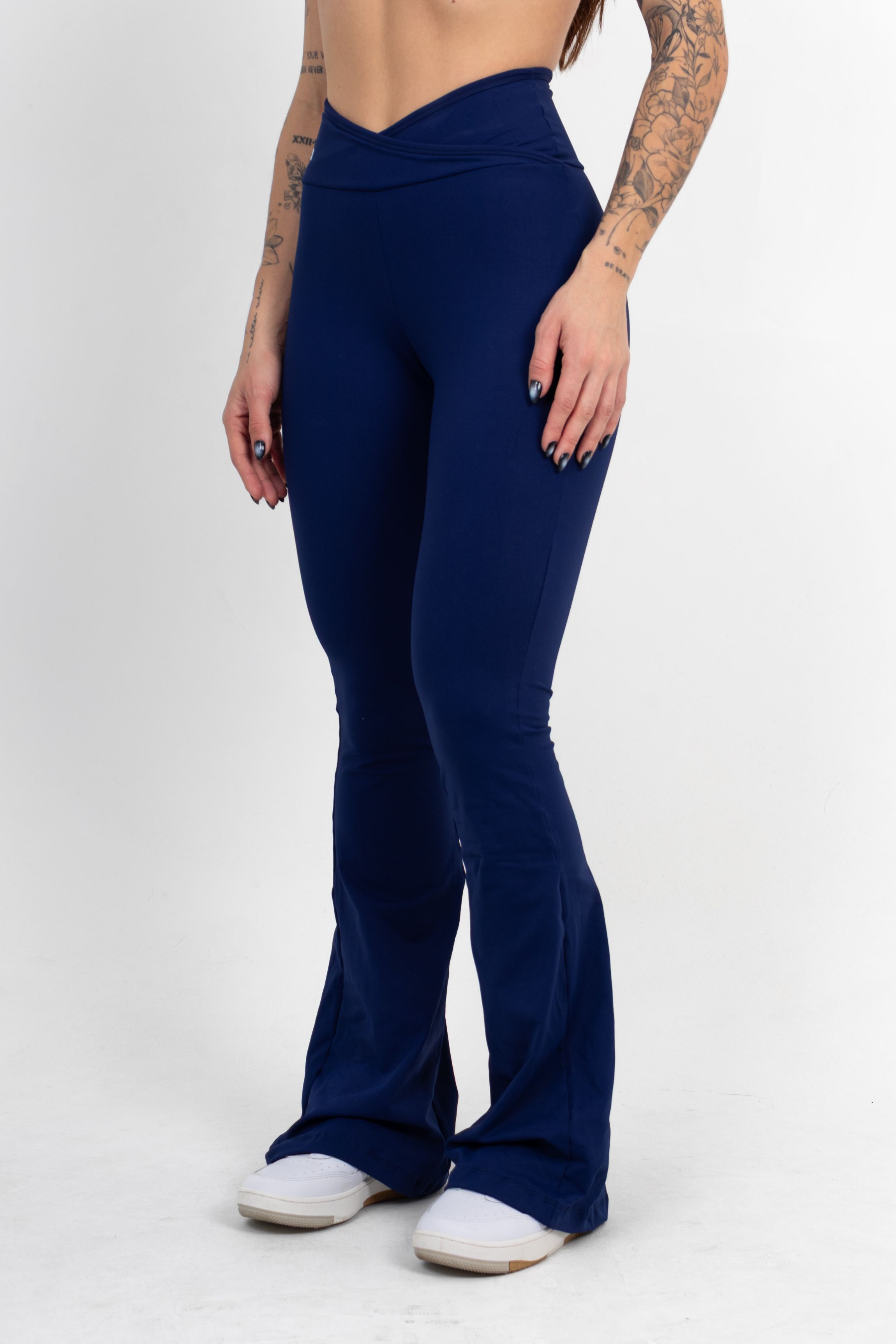 Legging Flare Azul Marinho - foto 3