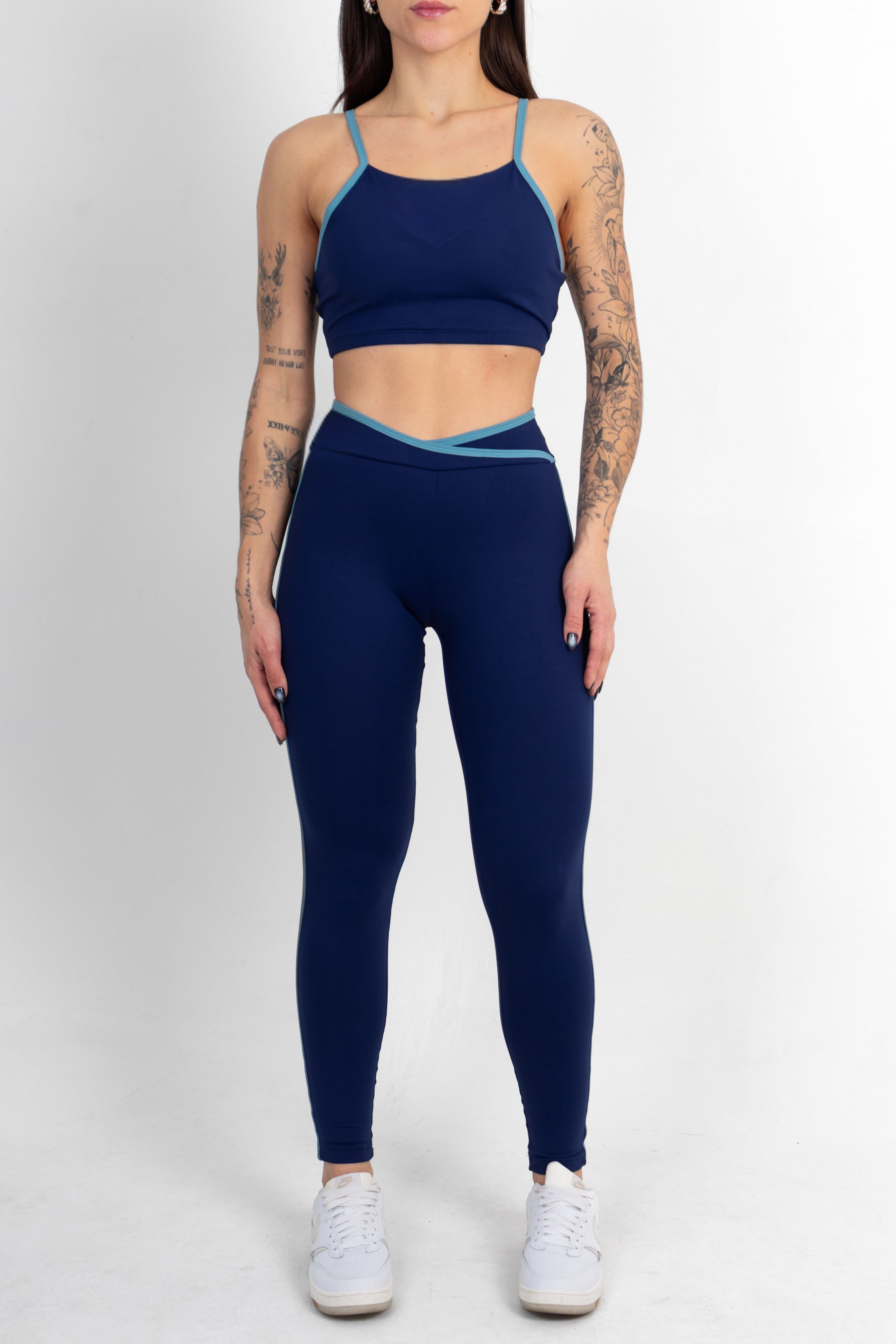 Legging Cross Azul Marinho c/ Azul - foto 4