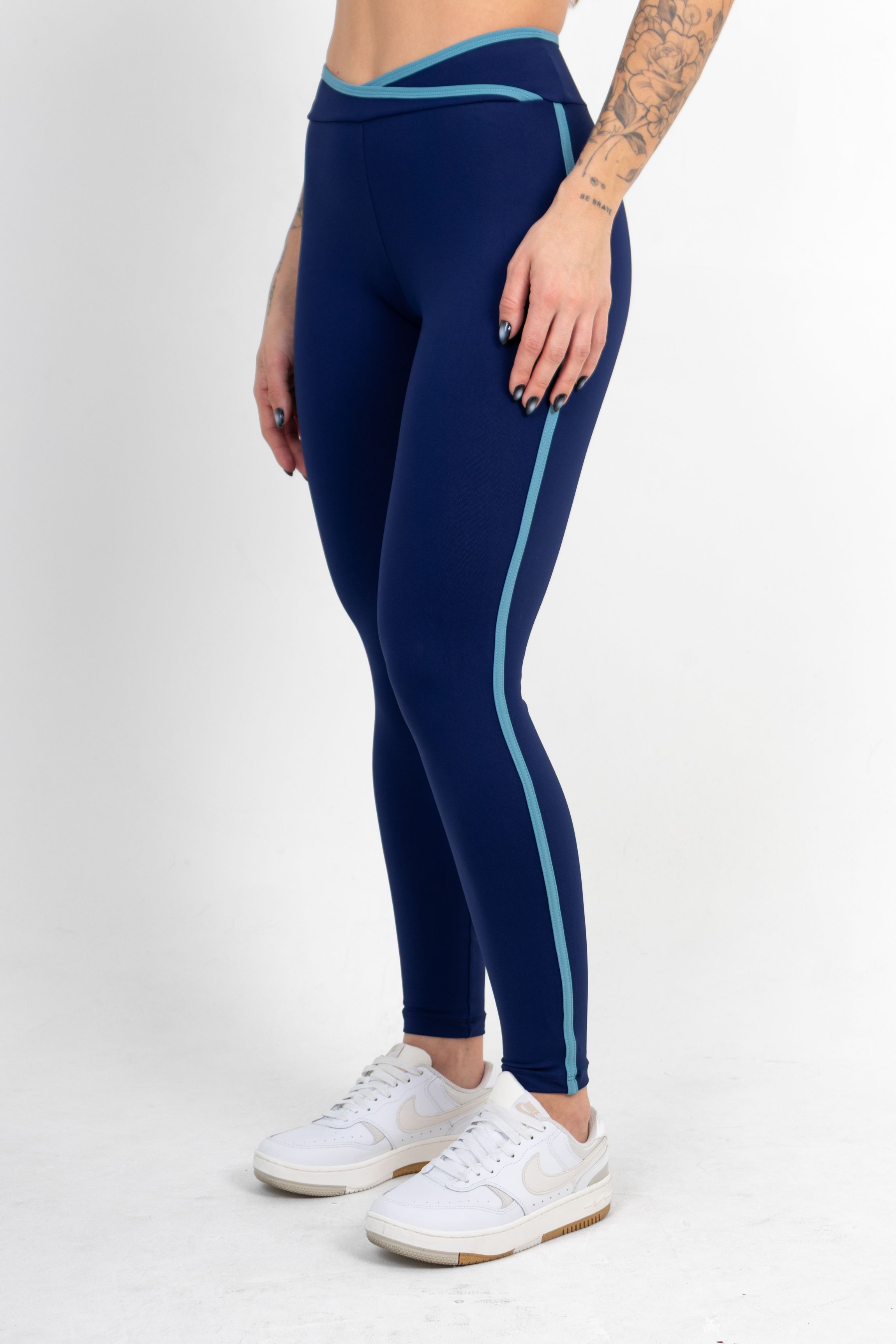 Legging Cross Azul Marinho c/ Azul - foto 3