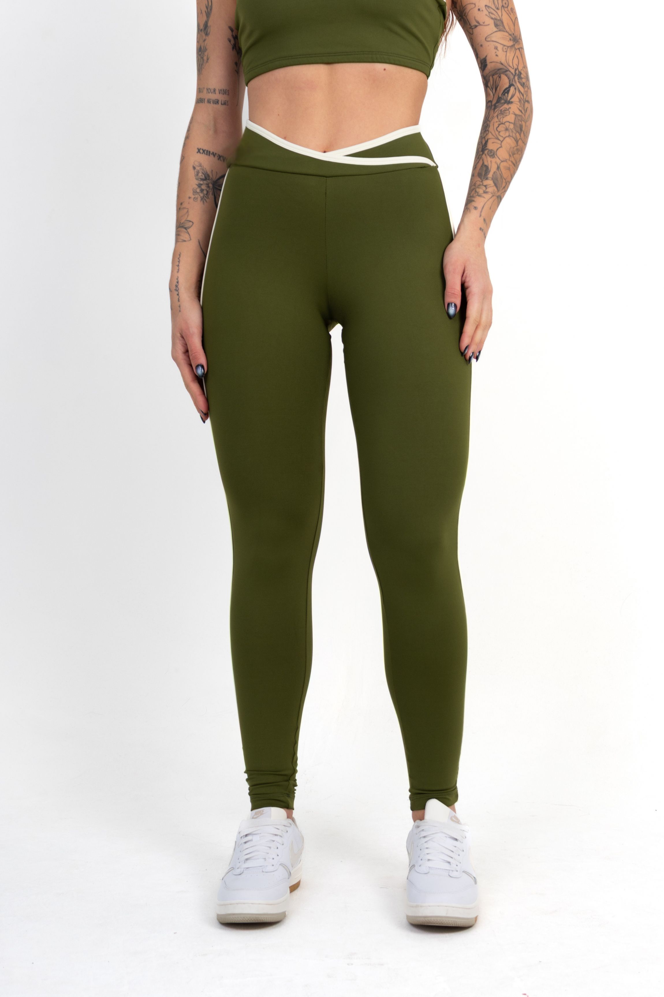 Legging Cross Verde Militar c/ Off - foto 1