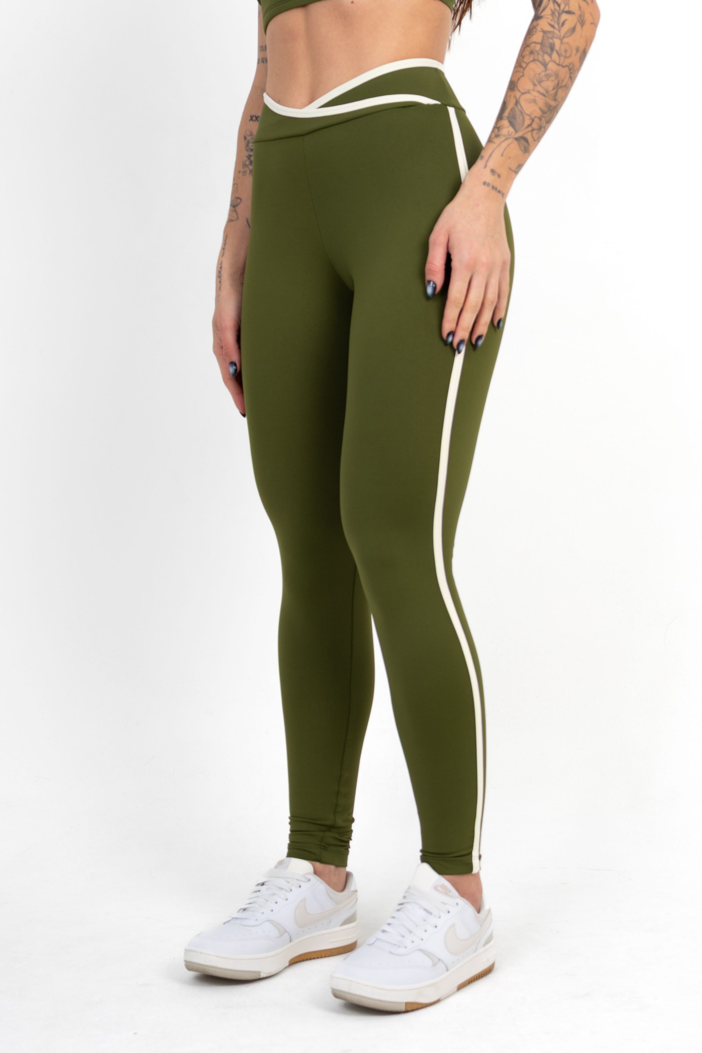 Legging Cross Verde Militar c/ Off - foto 3