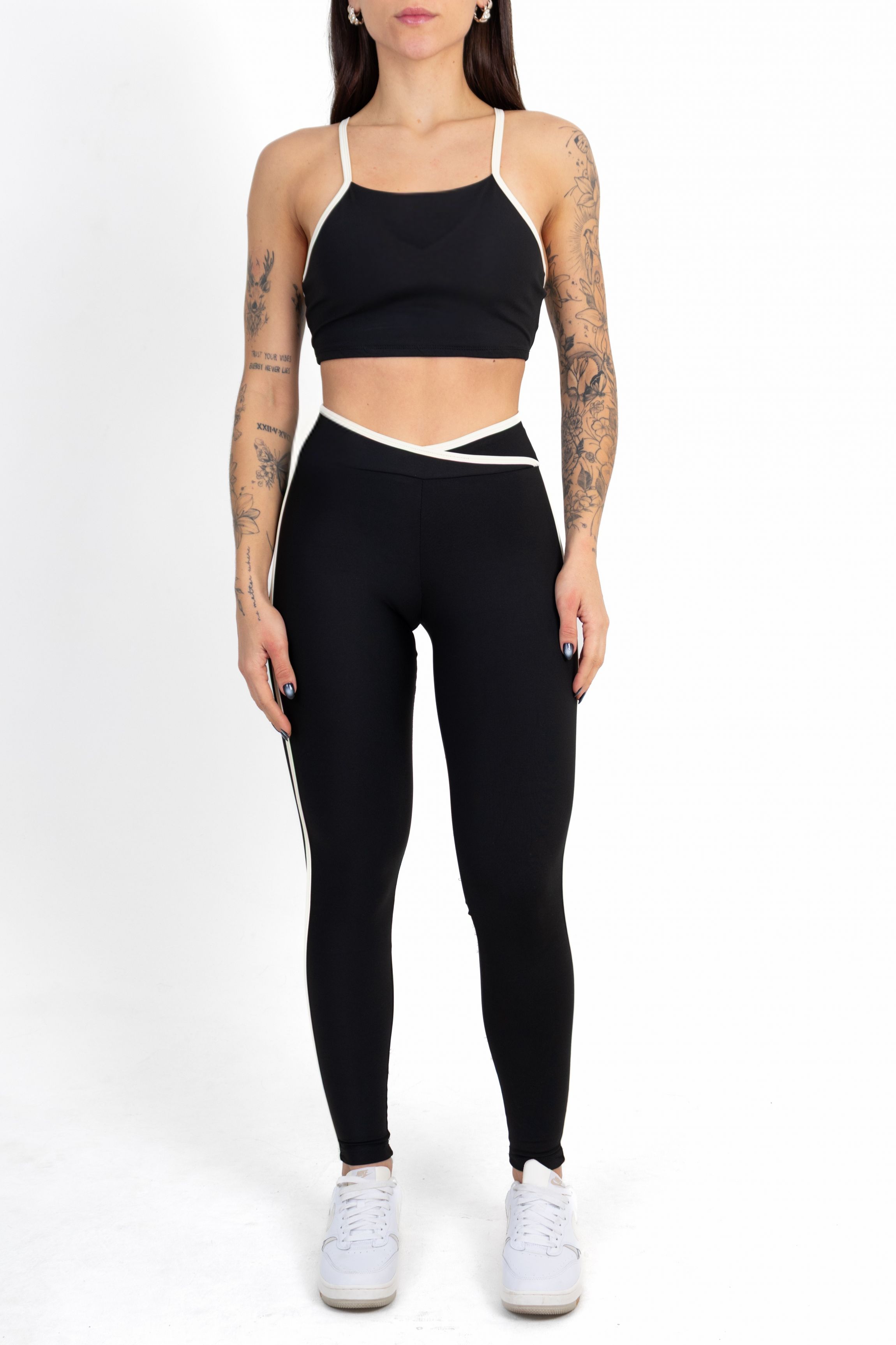Legging Cross Preto c/ Off - foto 4