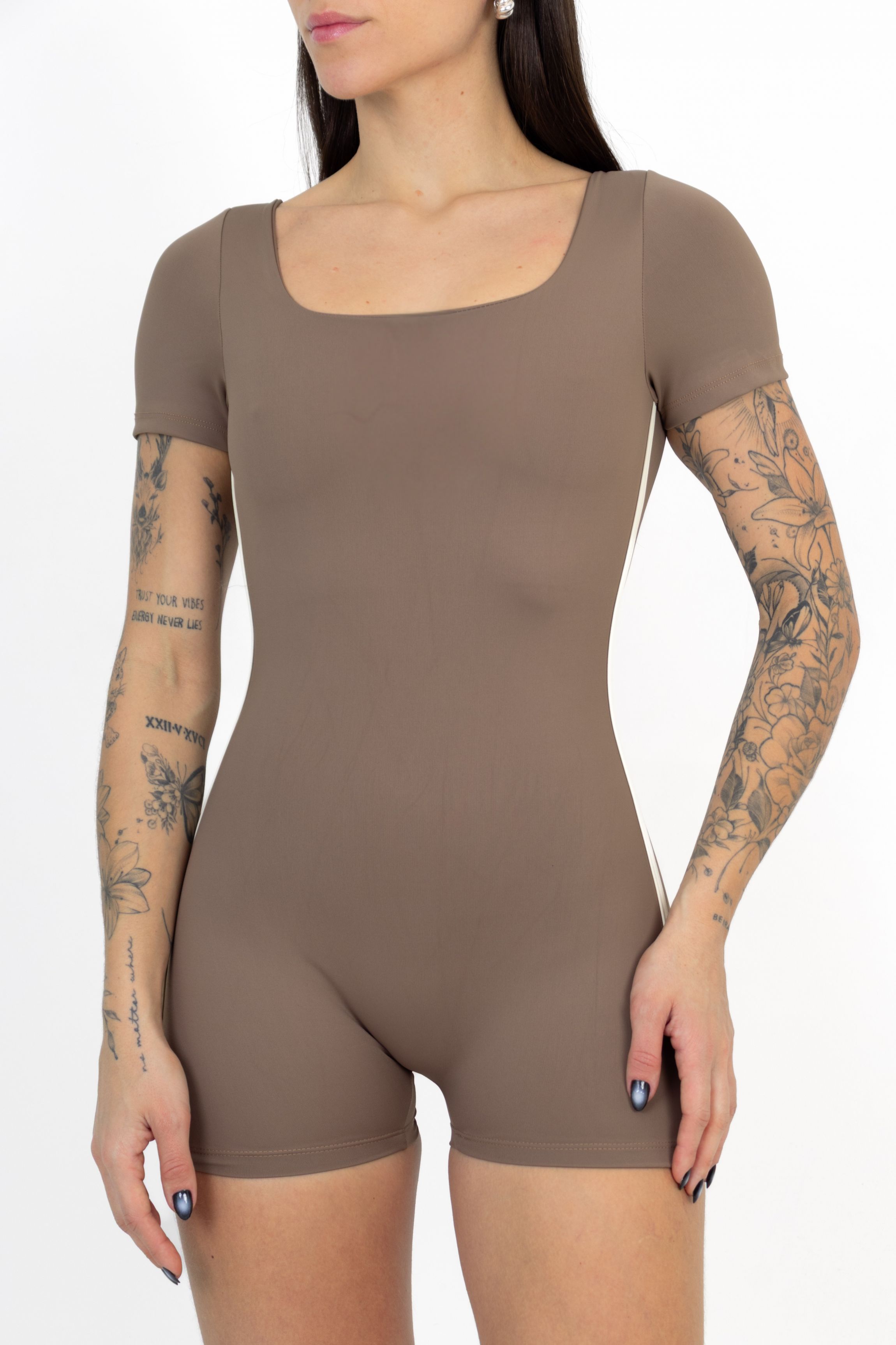 Macaquinho Ease Cappuccino c/ Off - foto 1