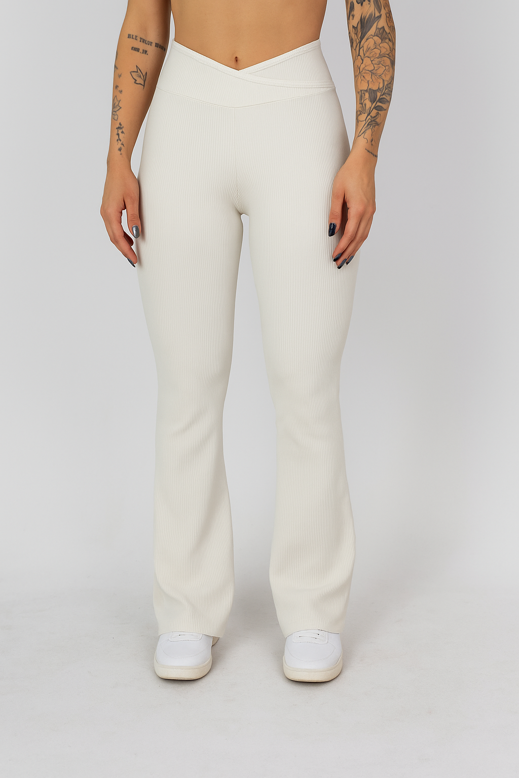 Legging Flare Canelada Off White - foto 1