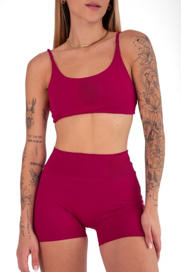 Conjunto Top Basic Duplo e Short Basic Cereja - foto 6