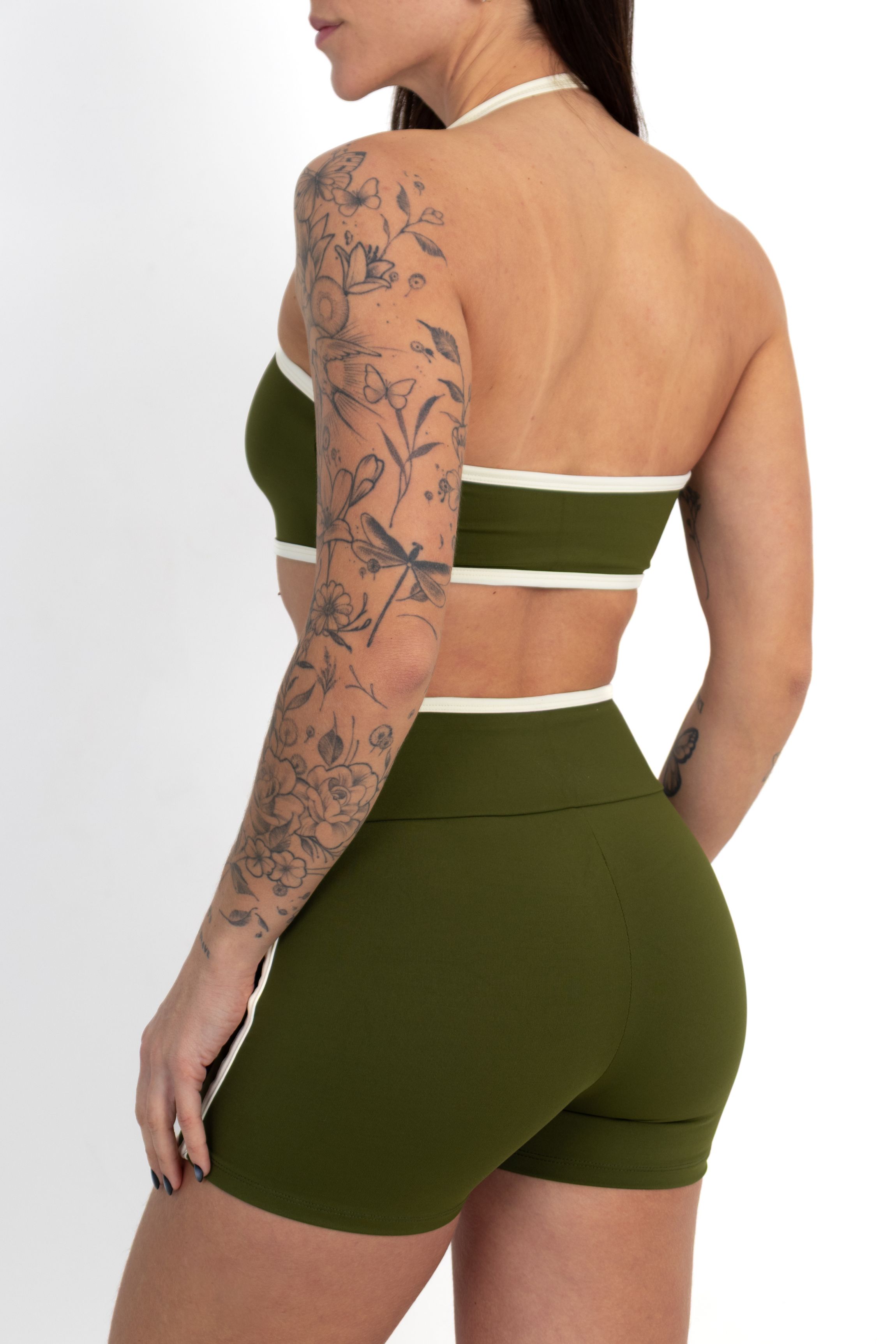 Conjunto Top Air e Short Edge Verde Militar - foto 2