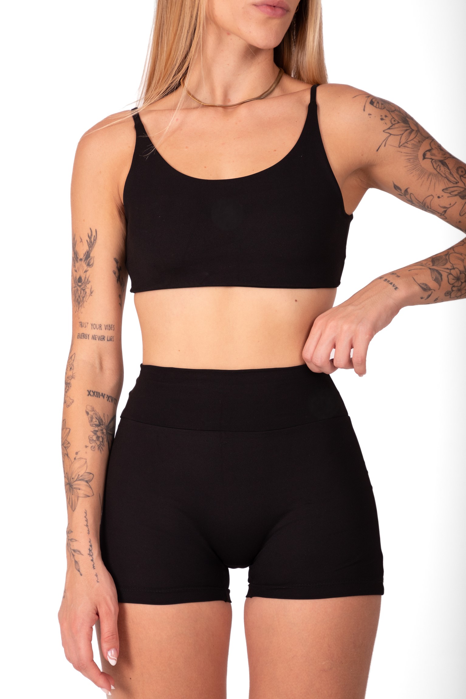 Conjunto Top Basic Duplo e Short Basic Preto - foto 3