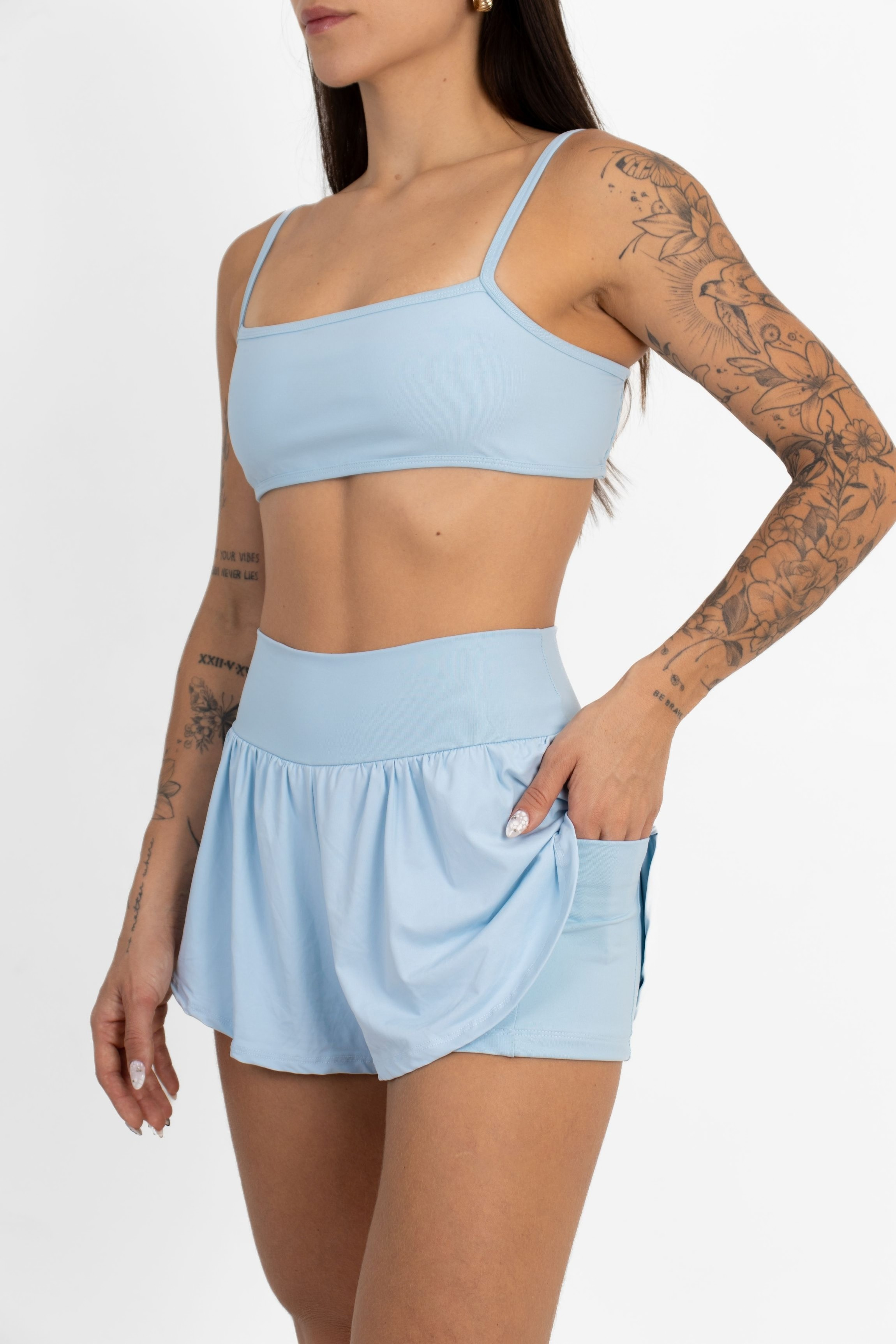 Conjunto Top Speed e Short Run Azul Sky - foto 3