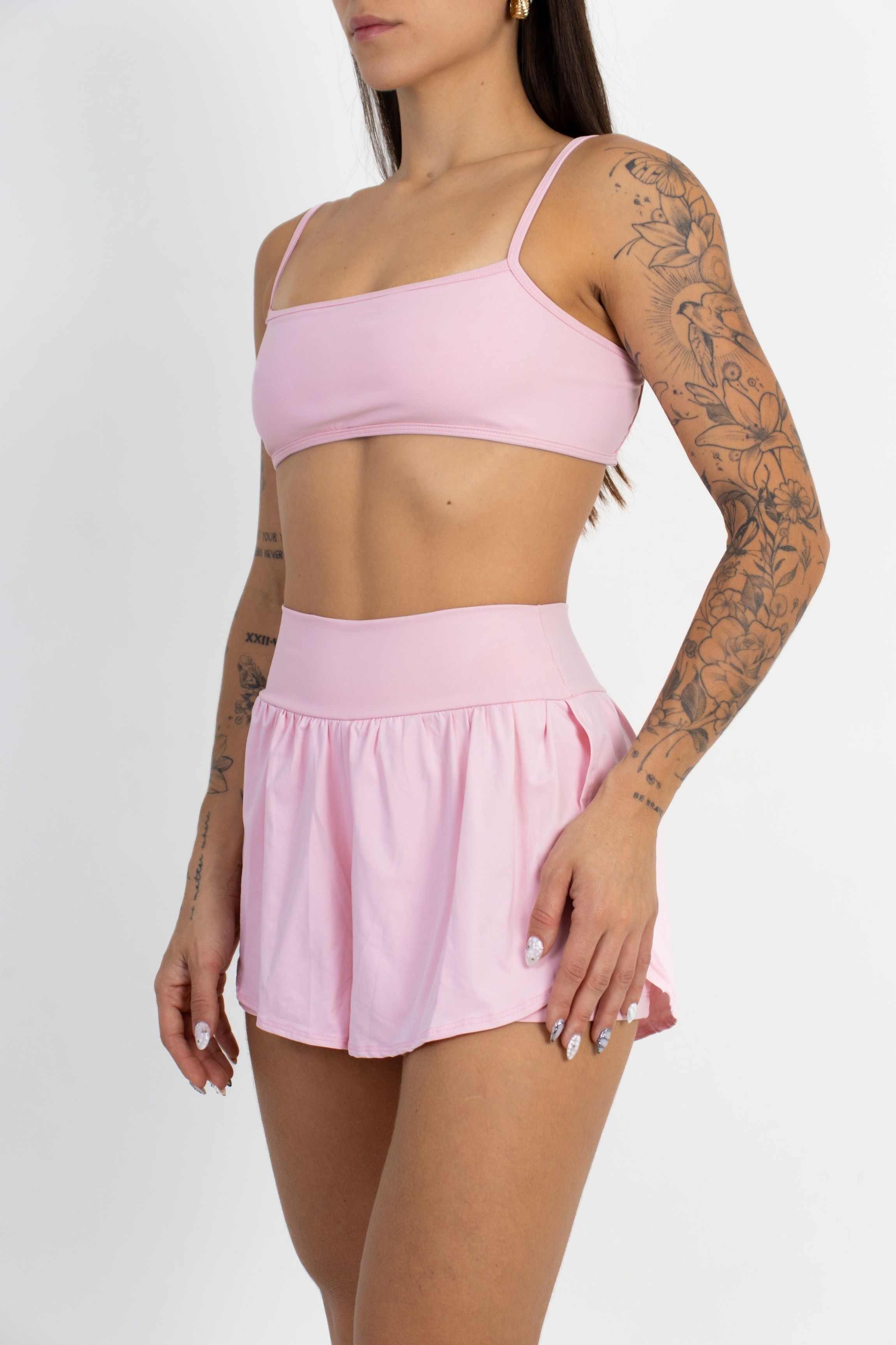 Conjunto Top Speed e Short Run Rosa Soft - foto 3