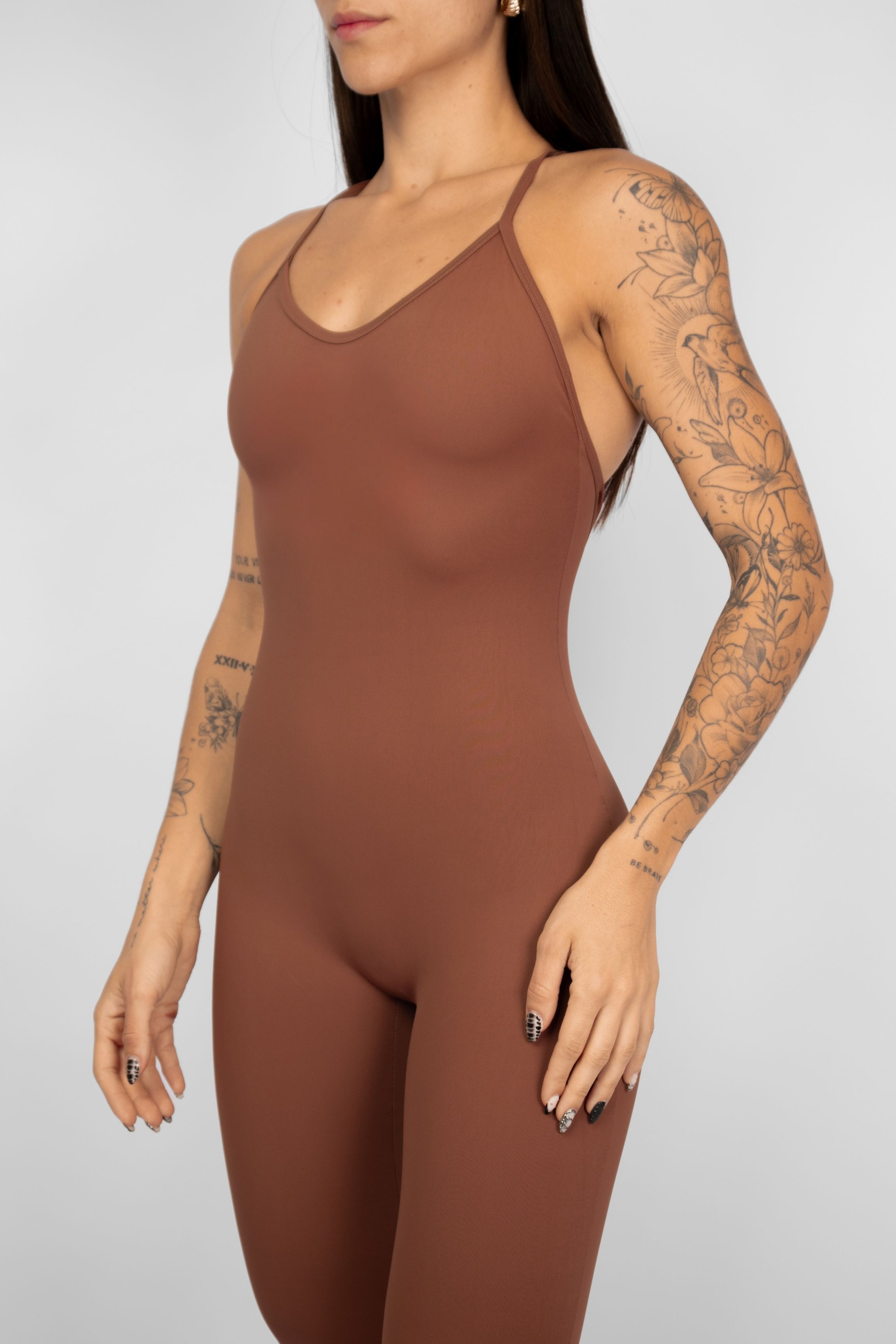 Macacão Flare Coffee - foto 3