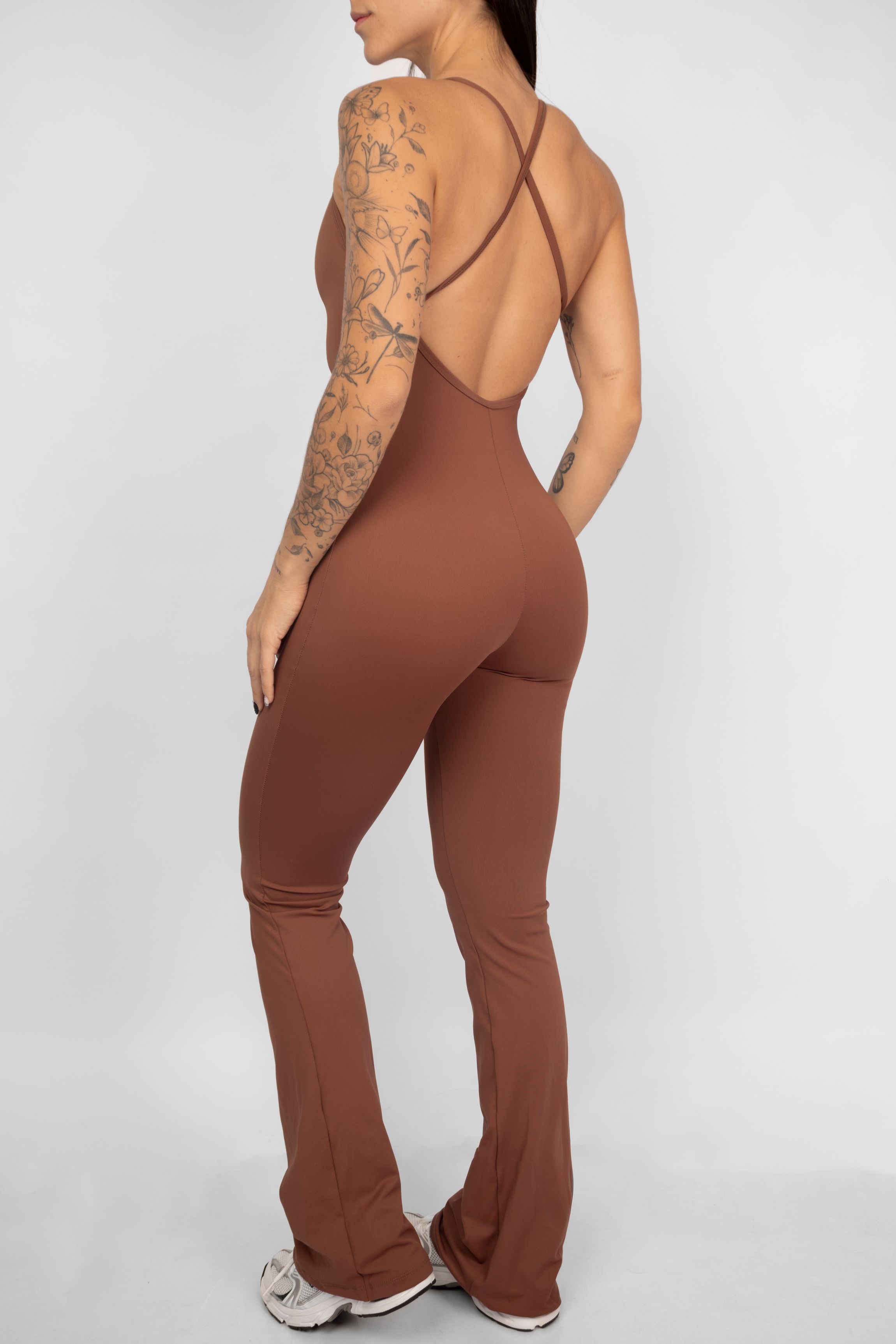 Macacão Flare Coffee - foto 5