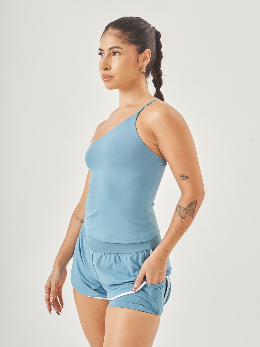 Short Fast Azul Elegance c/ Branco - foto 6