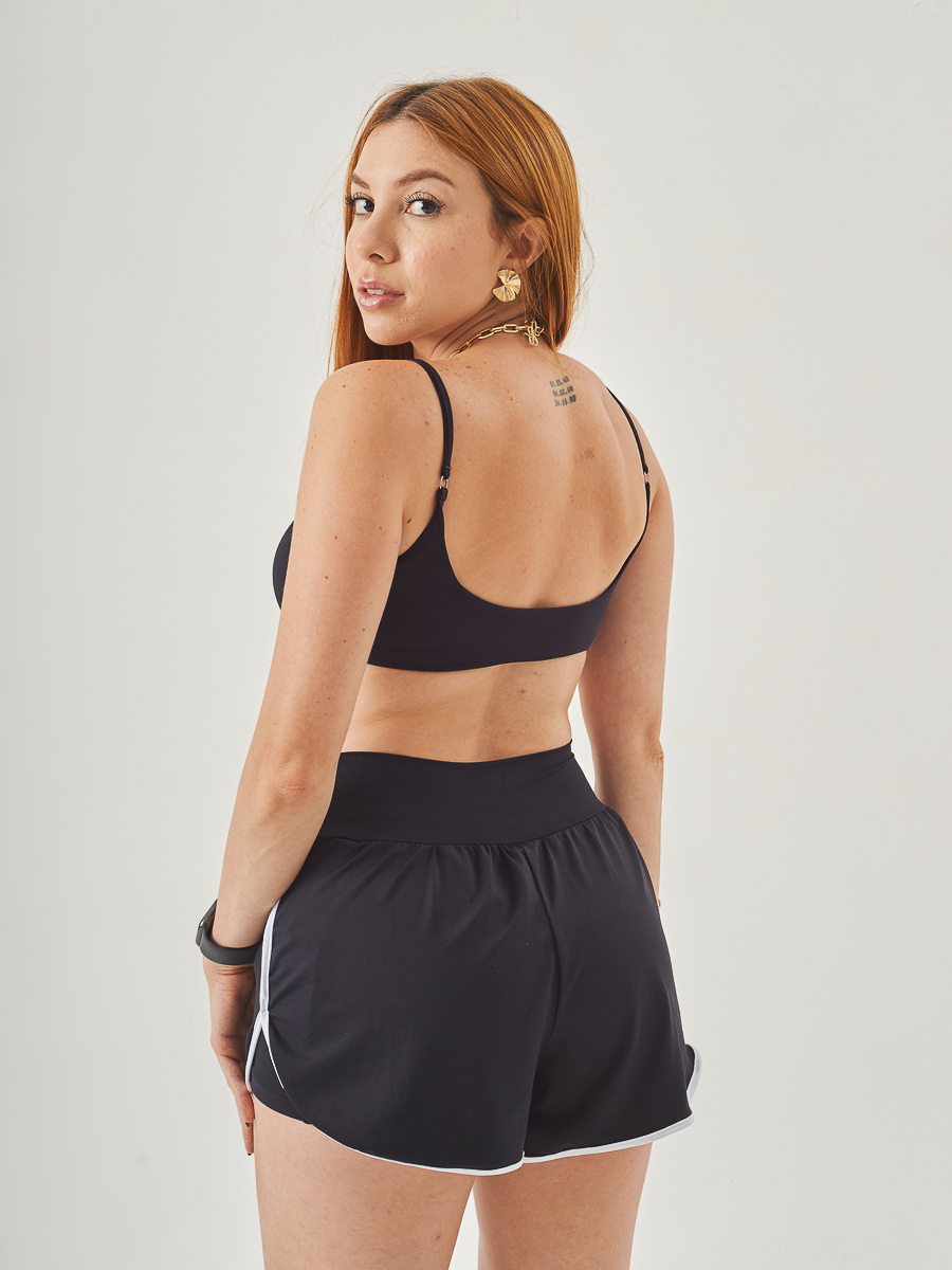 Short Fast Preto c/ Branco - foto 4