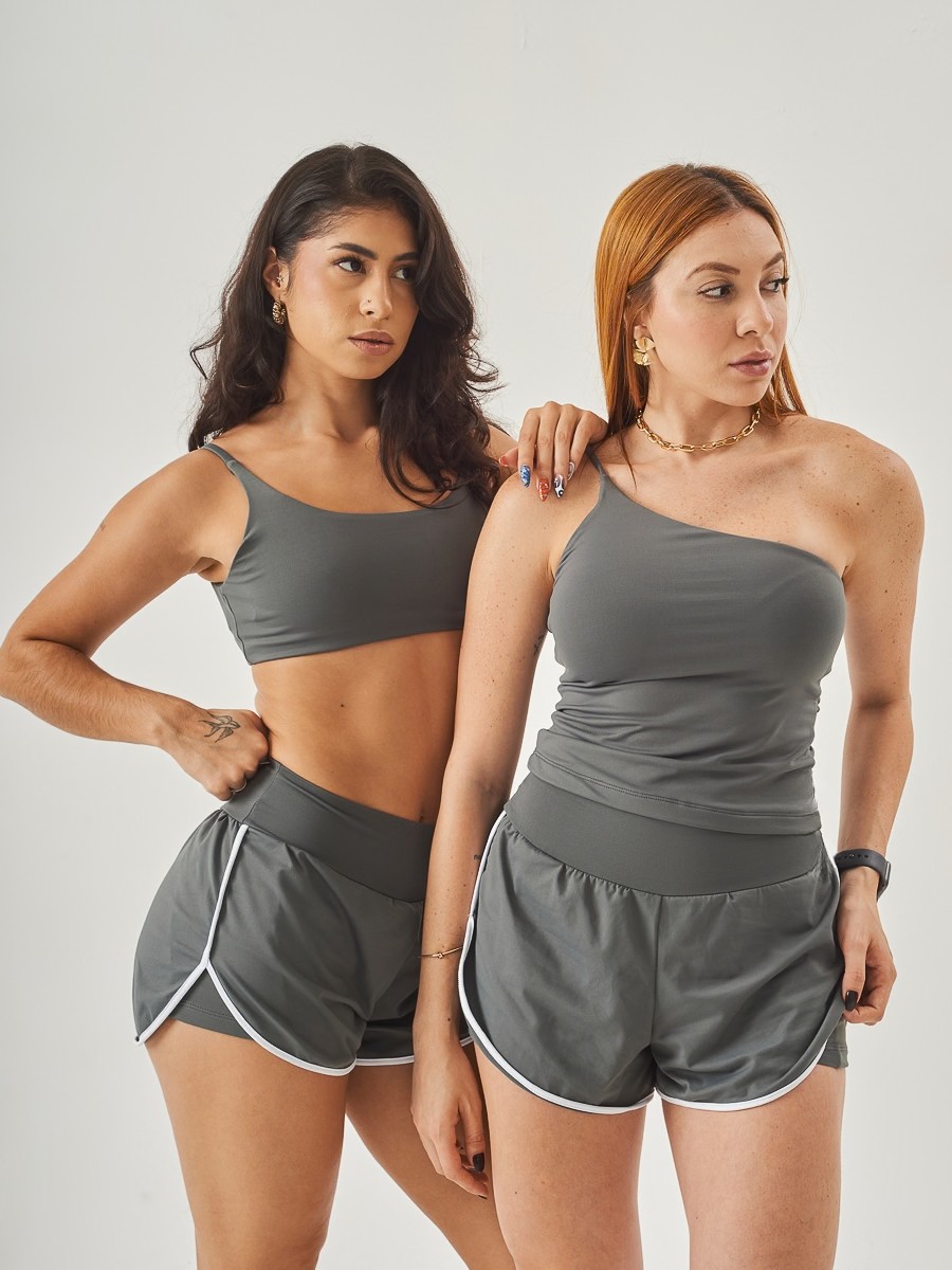 Short Fast Cinza c/ Branco - foto 7