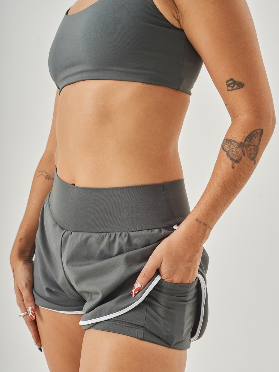 Short Fast Cinza c/ Branco - foto 5