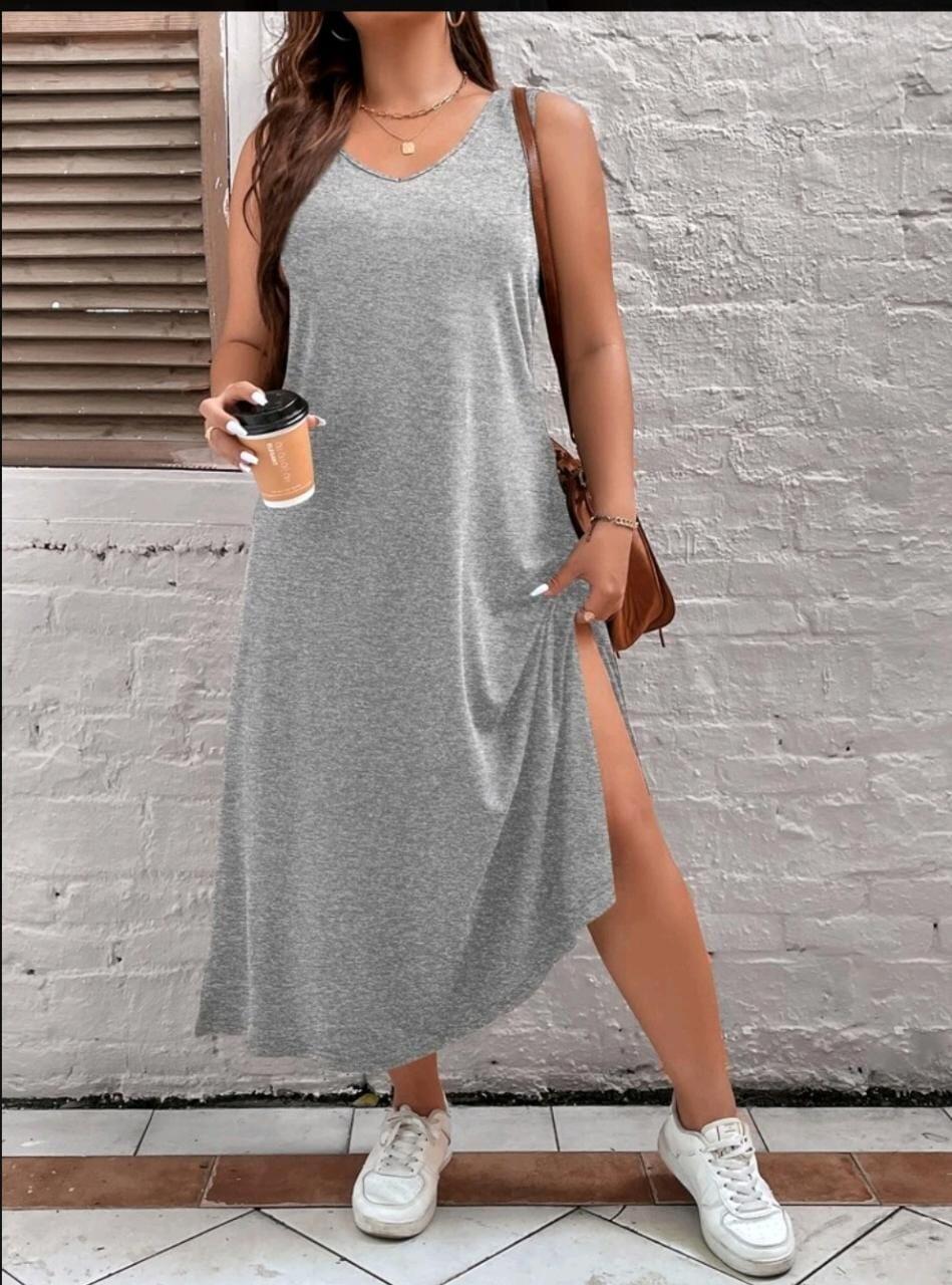 Vestido Maxi Para Mujer PIECES - Corte Normal, Suave Y Elegante, Ideal Para Looks Casuales O Especiales