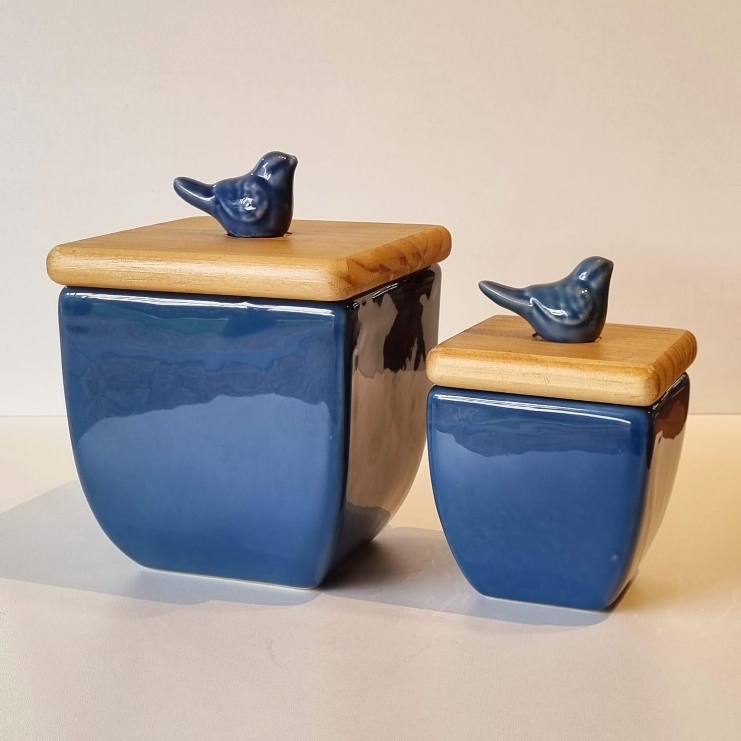 Comprar POTE AZUL COM TAMPA PASSARINHO P - a partir de R$154,37