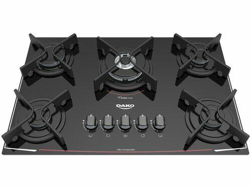 Fogão Cooktop 5 Bocas Tripla Chama DC5VTZ PSO - Dako