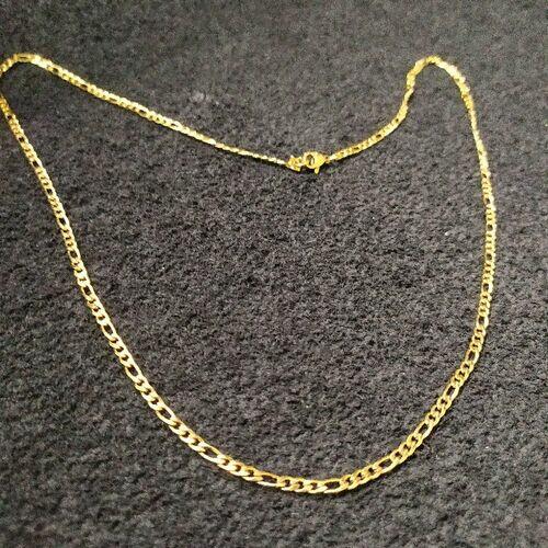 Corrente Masculina banhada 18k Aço Inox Grumet 3x1 3mm