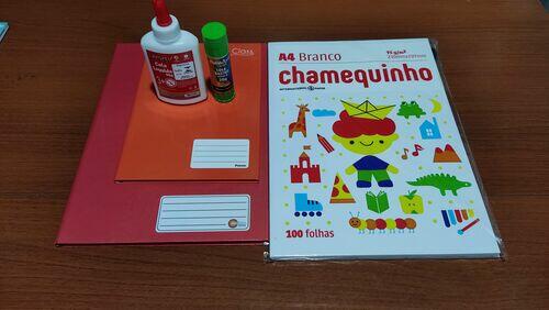Kit Escolar Ensino Fundamental 20 Itens + Brindes (1º ao 4º Ano)