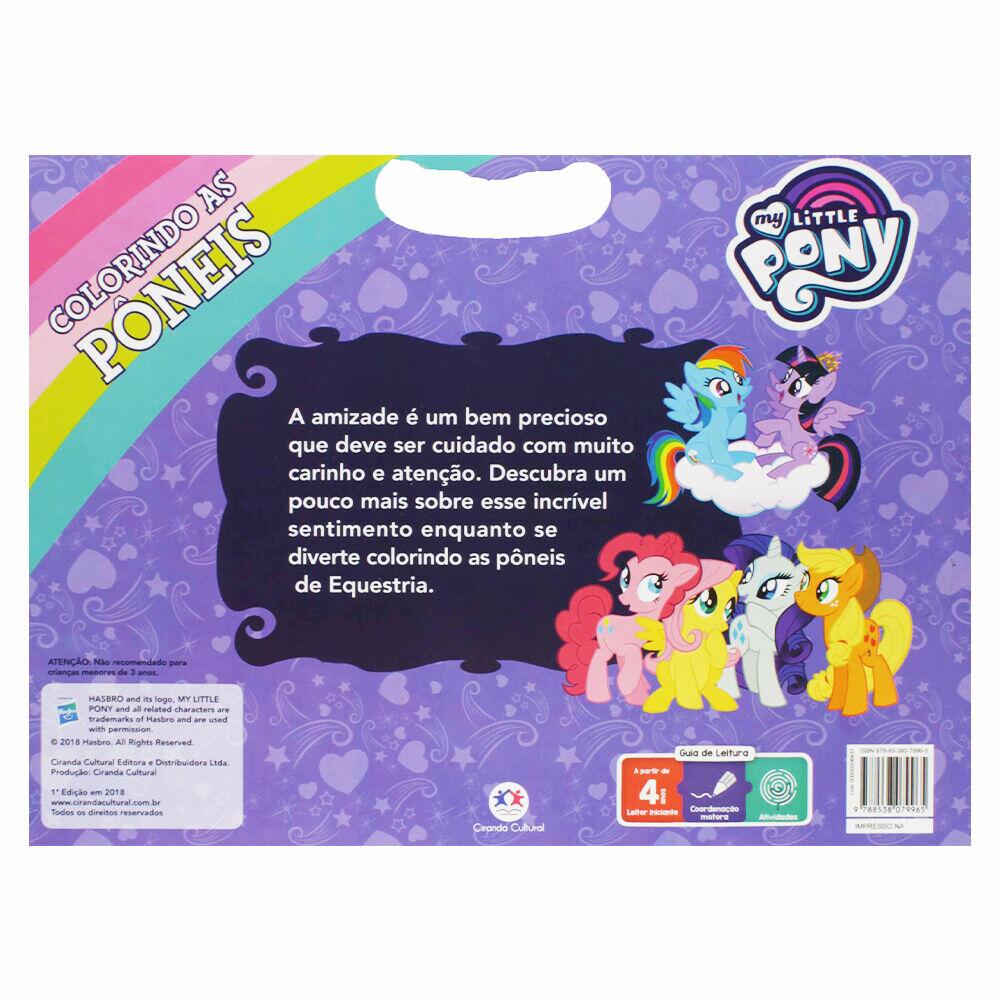 My Little Pony – Conjunto de livros de colorir para crianças – Pacote com 2  livros de atividades
