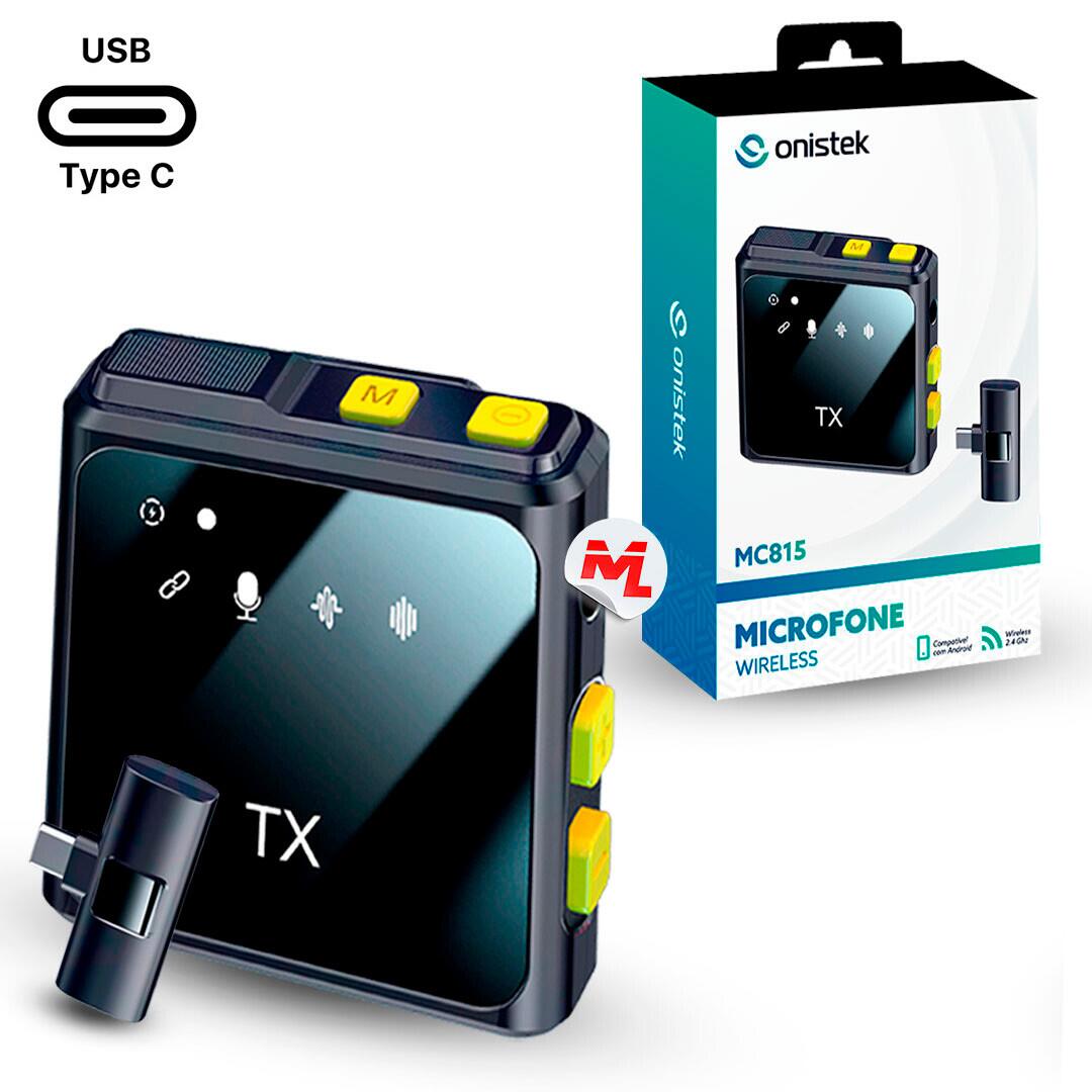 Comprar MICROFONE LAPELA SEM FIO WIRELESS TYPE C ONISTEK ON MC815