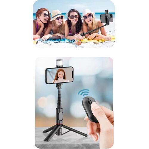 Comprar BASTÃO DE SELFIE ATÉ 76 CM C/ CONTROLE TOMATE MZP300