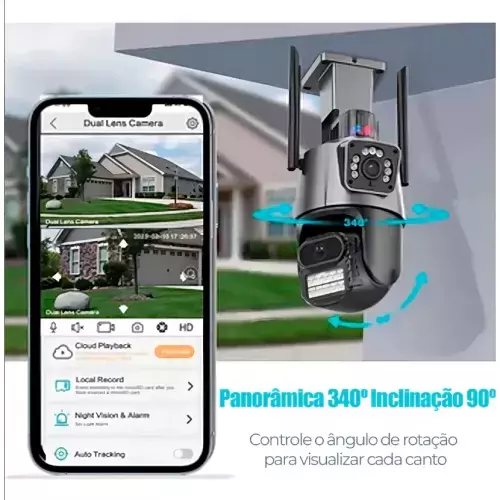 Comprar CAMERA DE SEGURANÇA IP WIFI IT BLUE 6MP LENTE DUPLA ZOOM SCB42