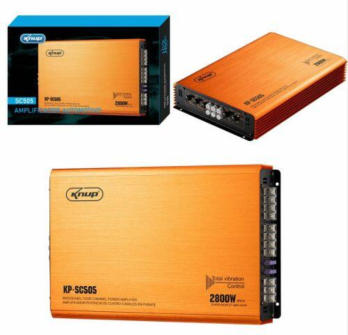 Comprar AMPLIFICADOR AUTOMOTIVO KNUP 2800W KP SC505