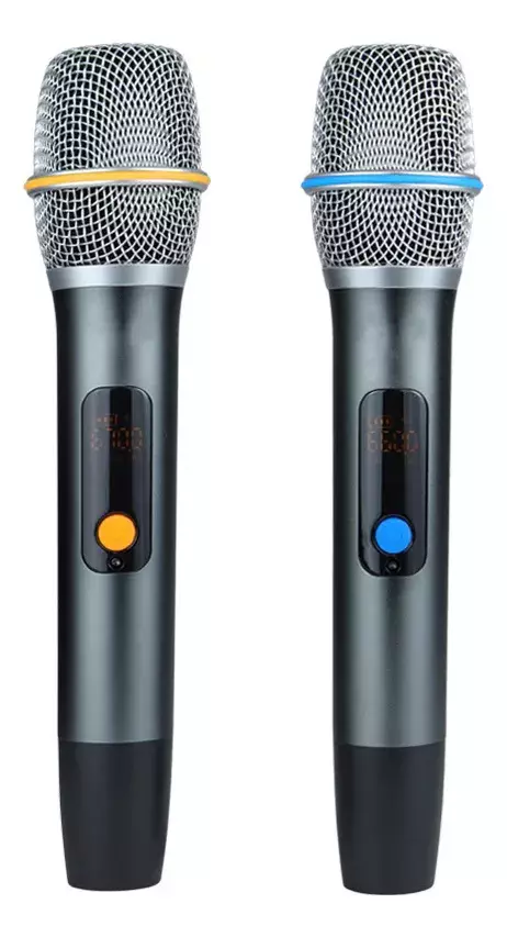 Comprar CAIXA DE SOM KARAOKE 300W 2 MIC LUZ RGB PROFISSIONAL MTS8009