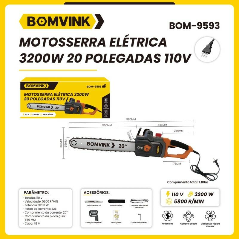 Comprar MOTOSERRA ELÉTRICA 3200W 20