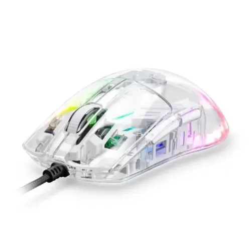 Comprar MOUSE GAMER TRANSPARENTE RGB REVENGER MO TGR004 - R$73,00