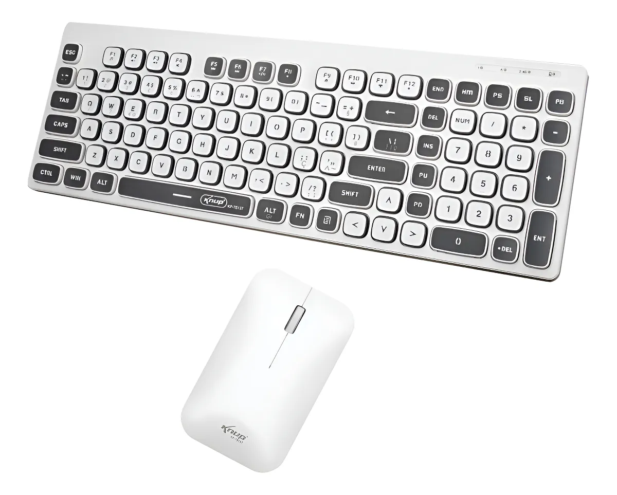 Comprar KIT TECLADO SEM FIO + MOUSE KNUP MEMBRANA KPTE137 - R$98