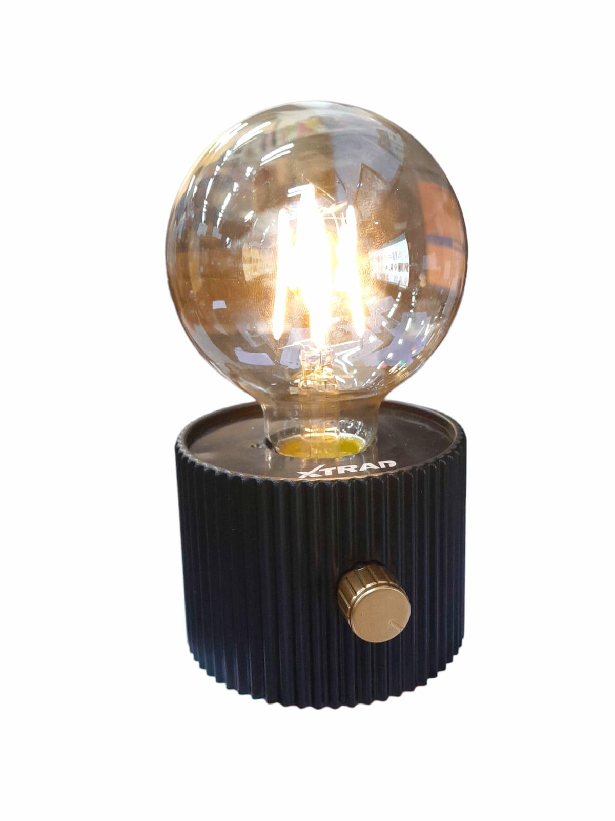 Comprar LUMINÁRIA RETRO RECARREGÁVEL COM LAMPADA FILAMENTO XTRAD SH101