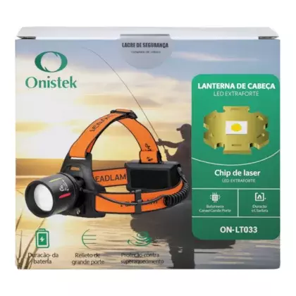 Lenchi① Comprar LANTERNA DE CABEÇA RECARREGÁVEL 10W ONISTEK ONLT033