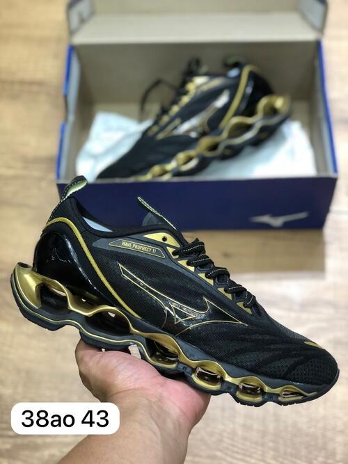 Comprar Mizuno Wave Prophecy 11 - Preto/Dourado - a partir