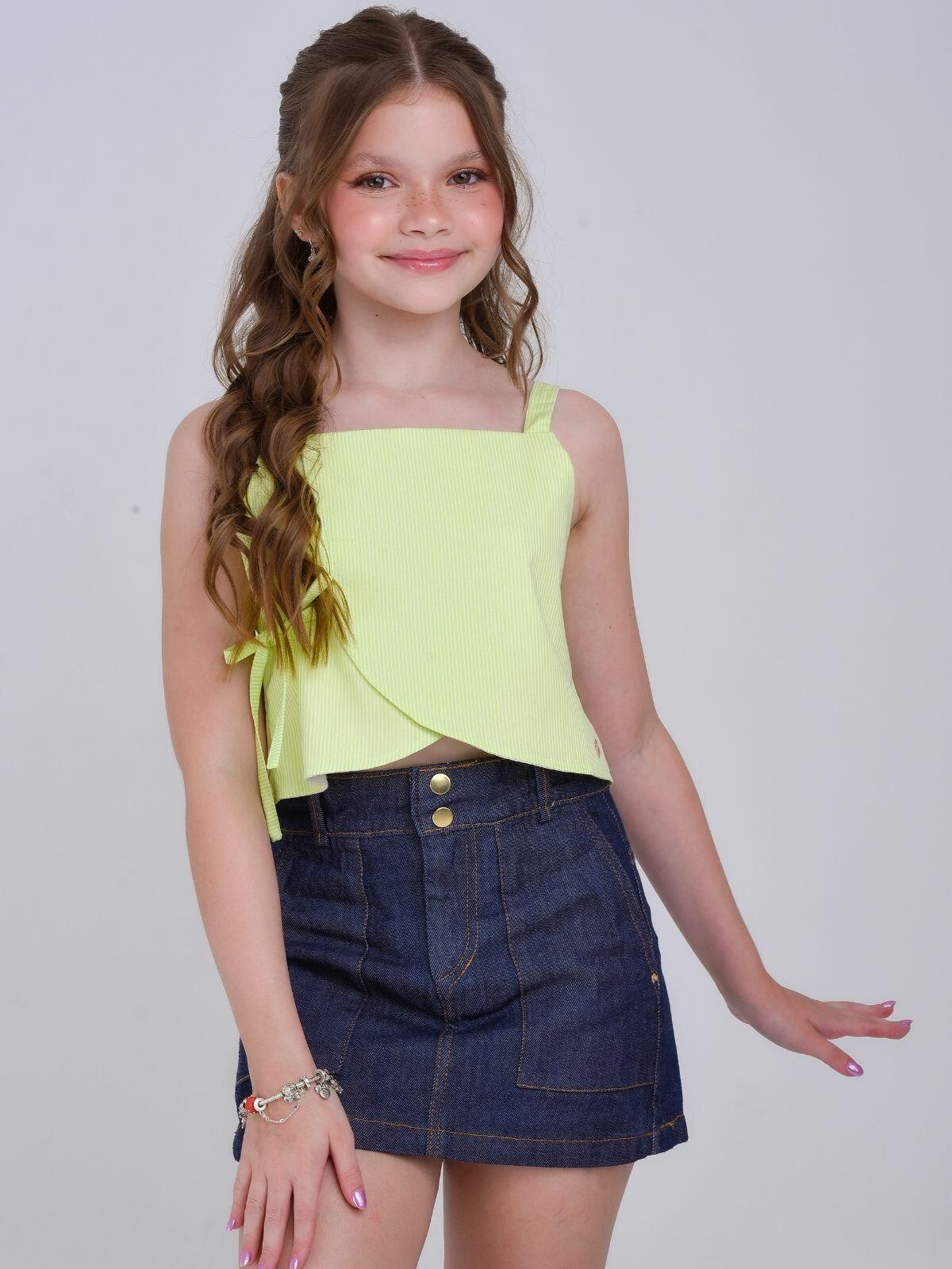 Conjunto DMC Autentica Saia Jeans