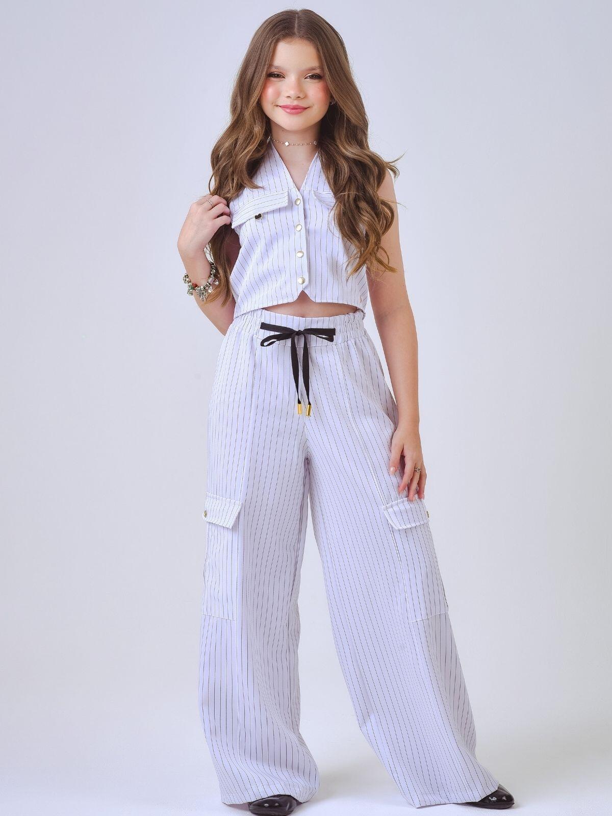 Conjunto Premium Boutique Dasmocinhas Risca de Giz