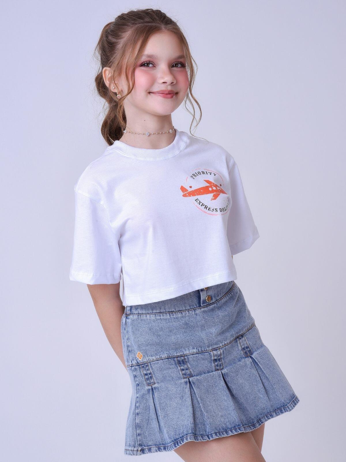 Conjunto DMC Free Life Saia Jeans